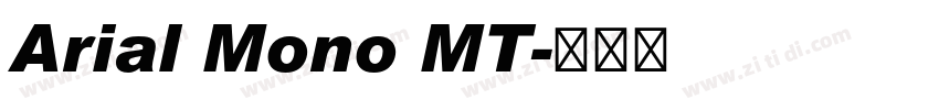 Arial Mono MT字体转换